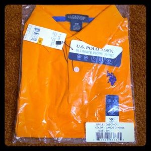 🆕 Boys US Polo Orange Polo Size 4